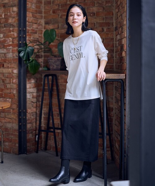 ANY（エニィ） tシャツ ロゴロングスリーブTシャツ レディース