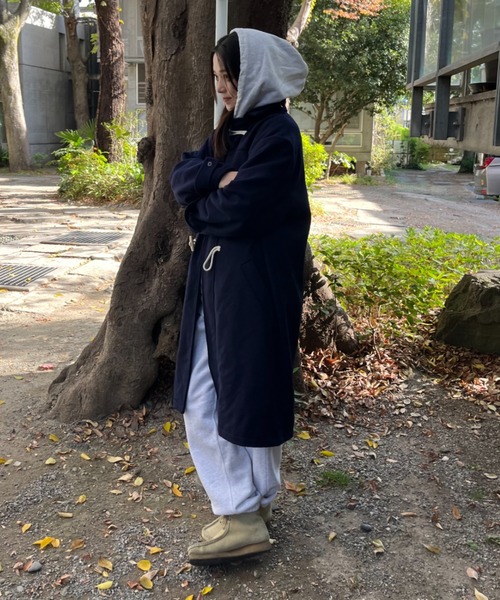 「BROKEN BASE」 ダッフルコート LARGE ブラック メンズ_画像4