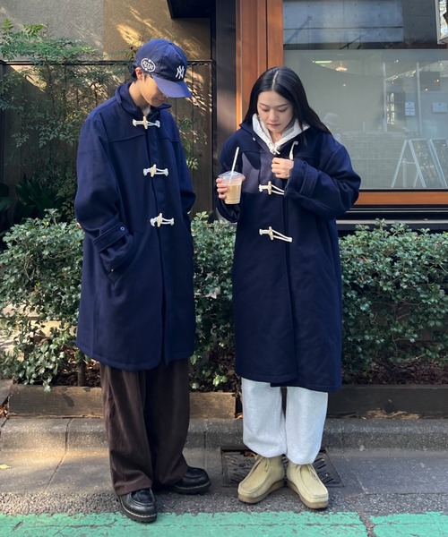 「BROKEN BASE」 ダッフルコート LARGE ブラック メンズ_画像5