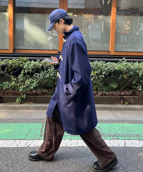 「BROKEN BASE」 ダッフルコート LARGE ブラック メンズ_画像6