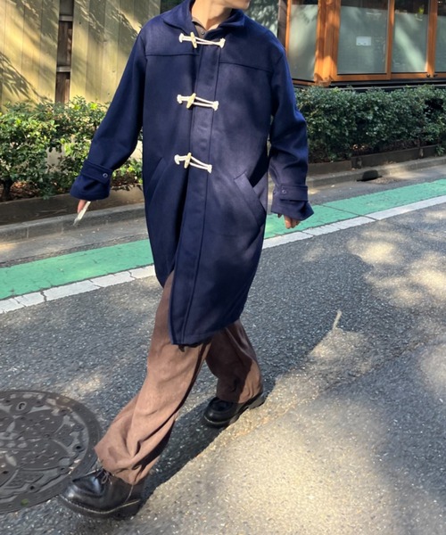 「BROKEN BASE」 ダッフルコート LARGE ブラック メンズ_画像7