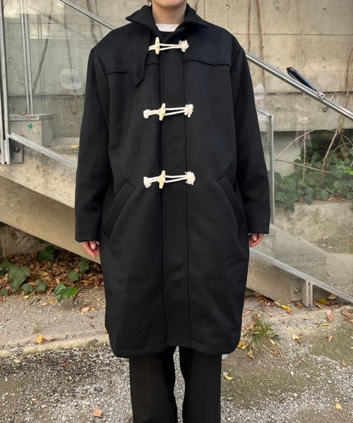 「BROKEN BASE」 ダッフルコート LARGE ブラック メンズ_画像9