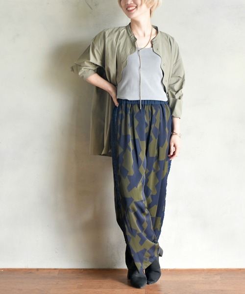 「BITTOKO」 イージーパンツ FREE オフホワイト レディース_画像5