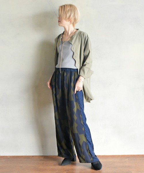 「BITTOKO」 イージーパンツ FREE オフホワイト レディース_画像6