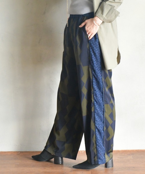 「BITTOKO」 イージーパンツ FREE オフホワイト レディース_画像8