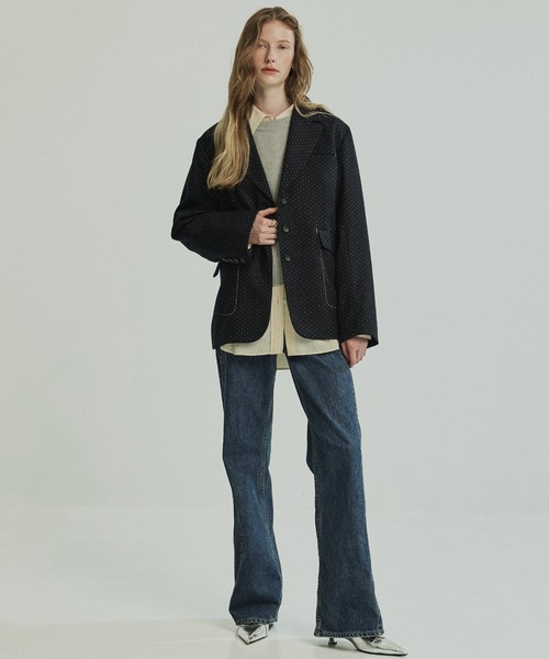 PUBLIC TOKYO ダブルクロスノッチドラペルジャケット NAVY 2 PUBLIC TOKYO（パブリックトウキョウ） ジャケット テーラード
