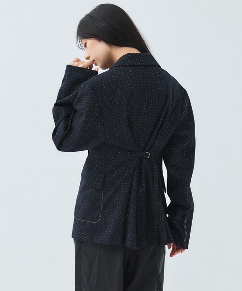 PUBLIC TOKYO ダブルクロスノッチドラペルジャケット NAVY 2 PUBLIC TOKYO（パブリックトウキョウ） ジャケット テーラード