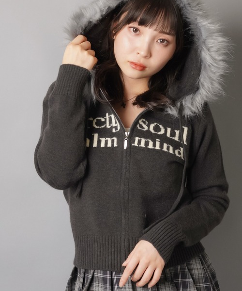 SPINNS（スピンズ） パーカー ふわもこフードが優勝彡あざと可愛い韓国