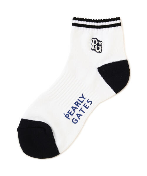 PEARLY GATES（パーリーゲイツ） 靴下 「PEARLY GATES」口ボーダー
