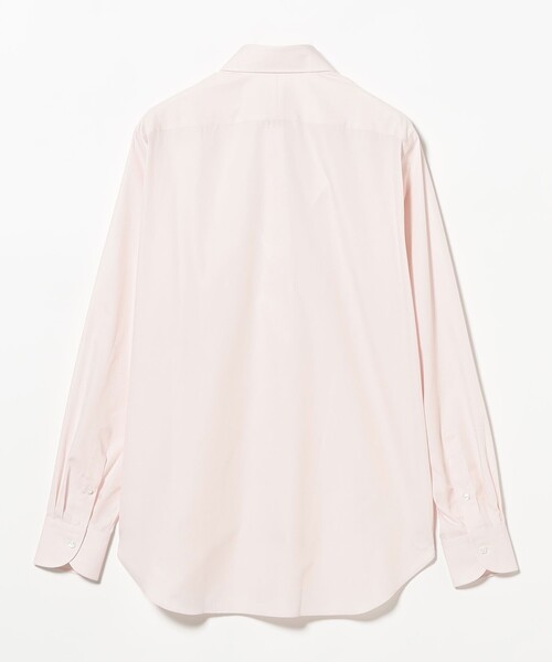 BEAMS F（ビームスF） シャツ コットン ピンク ソリッド レギュラー