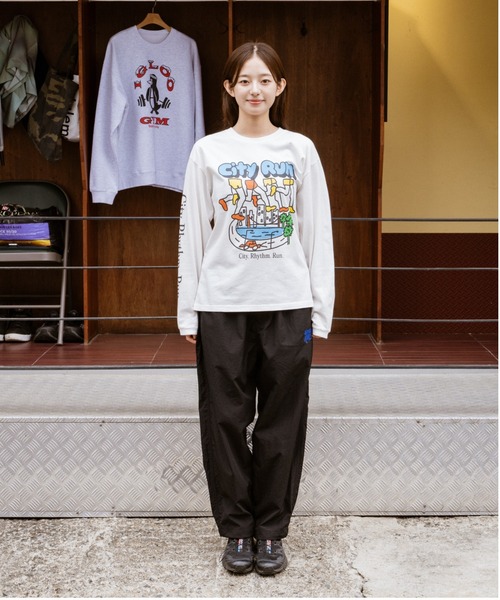 PR01. tシャツ BIG WAVE シティーラン Tシャツ (ロンT) メンズ