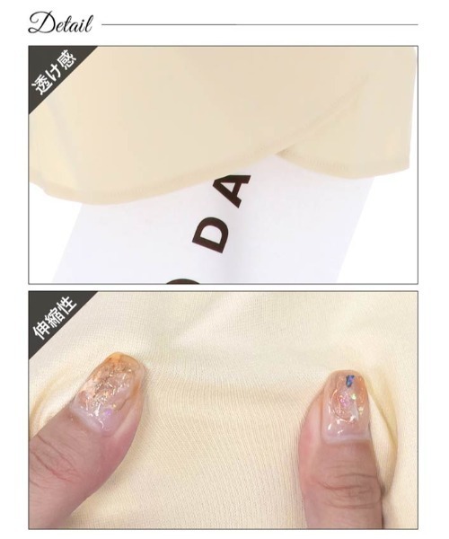 「DAZZY」 半袖ワンピース L ワインレッド レディース_画像3