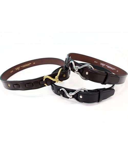 「TORY LEATHER」 ベルト 30 ブラック メンズ_画像2