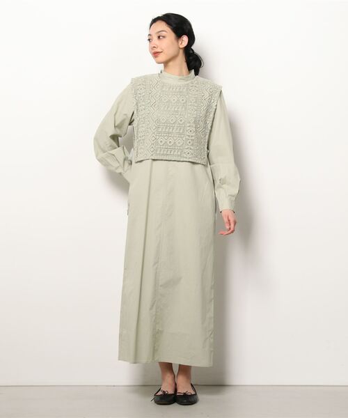 BEAUTY＆YOUTH UNITED ARROWS 長袖ワンピース FREE ホワイト