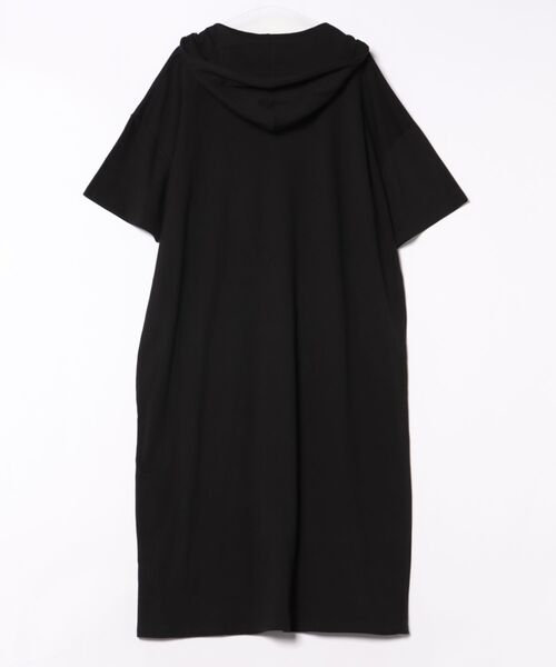 「Q」 半袖ワンピース MEDIUM ブラック レディース_画像2