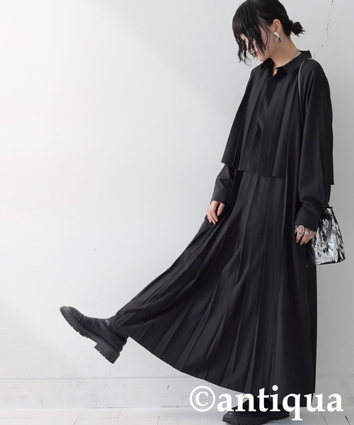 antiqua（アンティカ） ワンピース プリーツワンピース : ZOZOTOWN