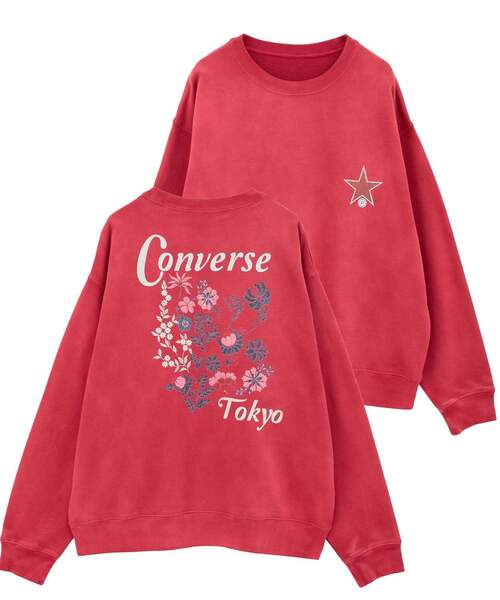 トレーナー/スウェット FLOWER PATCH SWEAT TOP flower トレーナー スウェット チャーミングリボンスウェット