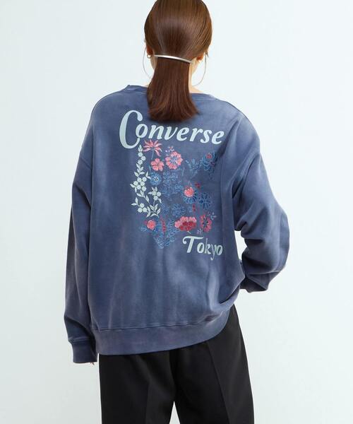 CONVERSE TOKYO トレーナー スウェット BACK FLOWER PRINT SWEAT