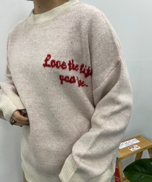 「nemne store」 長袖ニット MEDIUM アイボリー レディース_画像7