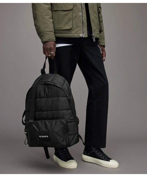 【美品】ALLSAINTS(オールセインツ)レザーナイロンリュック MA-1風 ALLSAINTS(オールセインツ)レザーナイロンリュック MA-1風 オール