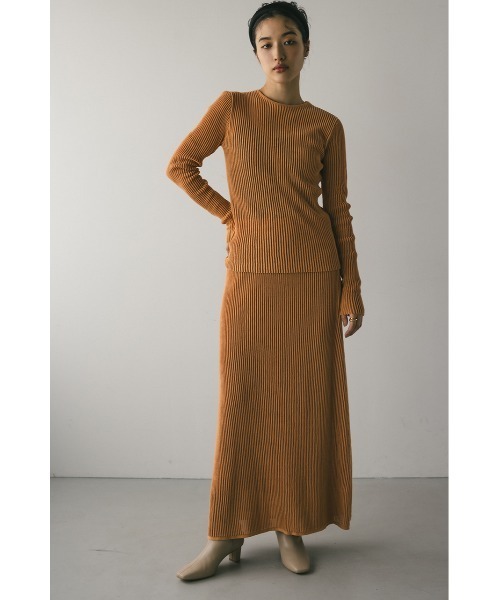 「STYLEMIXER」 長袖ニット FREE オレンジ レディース_画像3