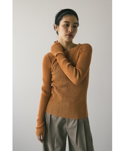 「STYLEMIXER」 長袖ニット FREE オレンジ レディース_画像5