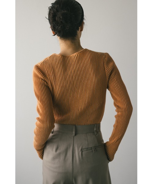 「STYLEMIXER」 長袖ニット FREE オレンジ レディース_画像7