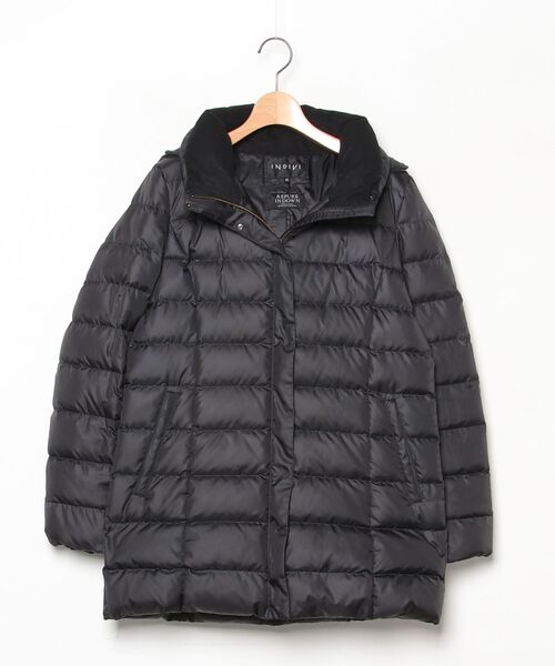 INDIVI（インディヴィ） ダウンジャケット 40 ブラック レディース