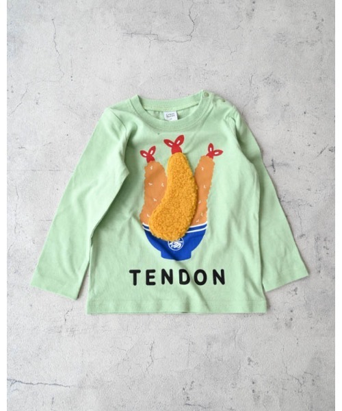 CHEEK ROOM（チークルーム） tシャツ メガ海老天ロングTシャツ キッズ 