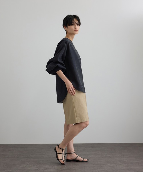 ブラウス シャツ 「WEB限定」シルクMIXルチアブラウス レディースの画像