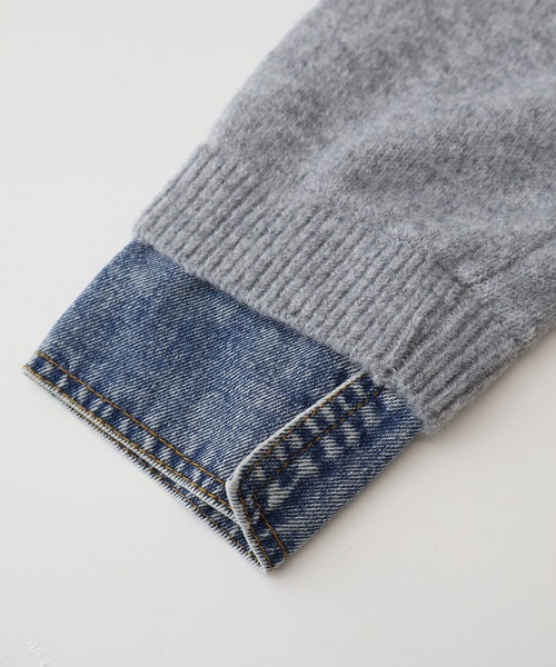 「SpRay」 ニットカーディガン FREE ネイビー レディース_画像8