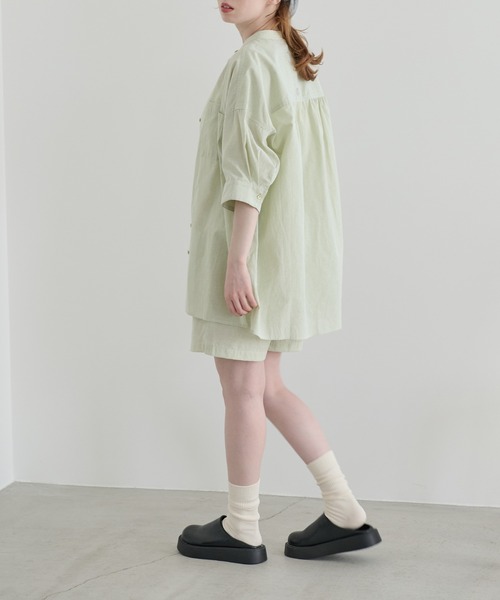 「Crisp」 ハーフパンツ FREE グリーン レディース_画像2