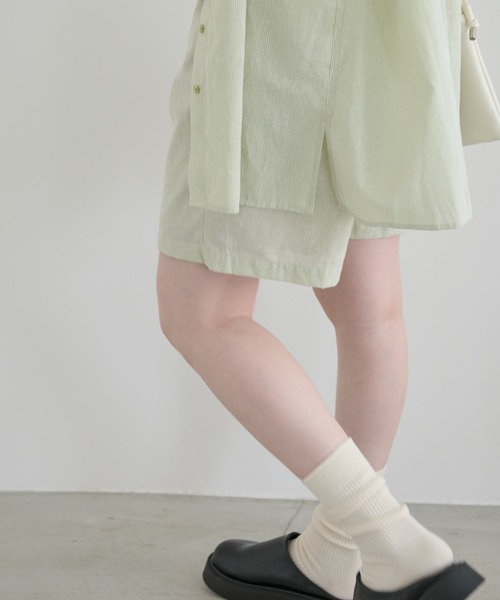 「Crisp」 ハーフパンツ FREE グリーン レディース_画像4