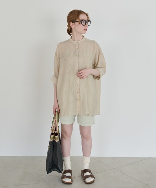 「Crisp」 ハーフパンツ FREE グリーン レディース_画像5