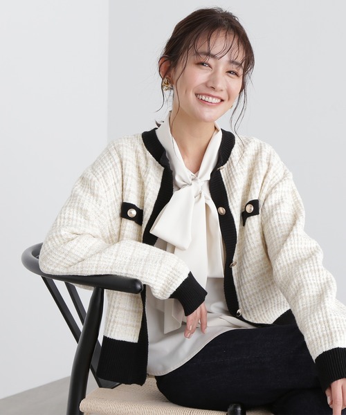 「N.（N. Natural Beauty Basic）」 ニットカーディガン MEDIUM オフホワイト レディース_画像5