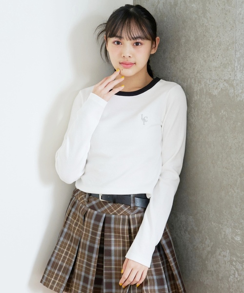 LOVETOXIC tシャツ 「抗菌防臭」テレコ長袖T キッズ 子供服 女の子