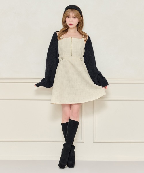 「apres jour」 キャミソールワンピース X-LARGE ボルドー レディース_画像3
