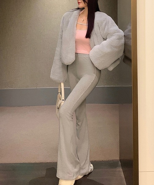 「Jasmine Grandiflorum」 ノーカラージャケット FREE ベージュ レディース_画像4