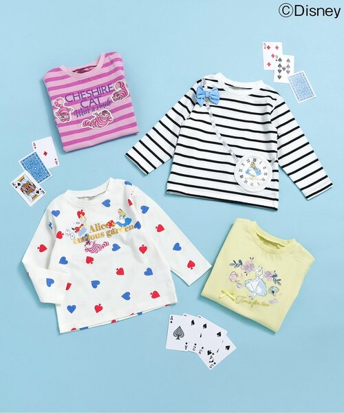 Disney（ディズニー） tシャツ ディズニーキャラクターふしぎの国の