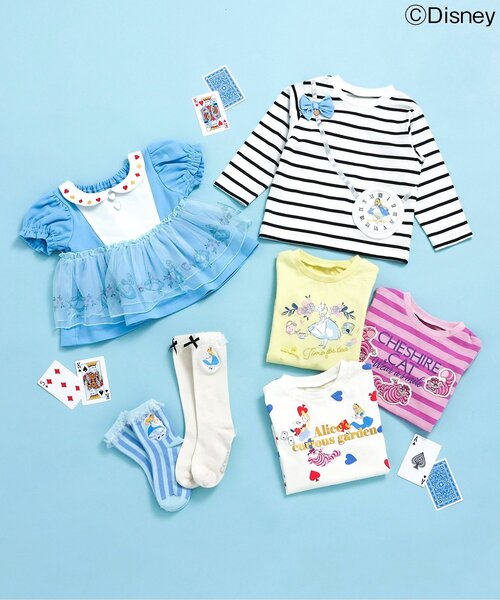 Disney（ディズニー） tシャツ ディズニーキャラクターふしぎの国の