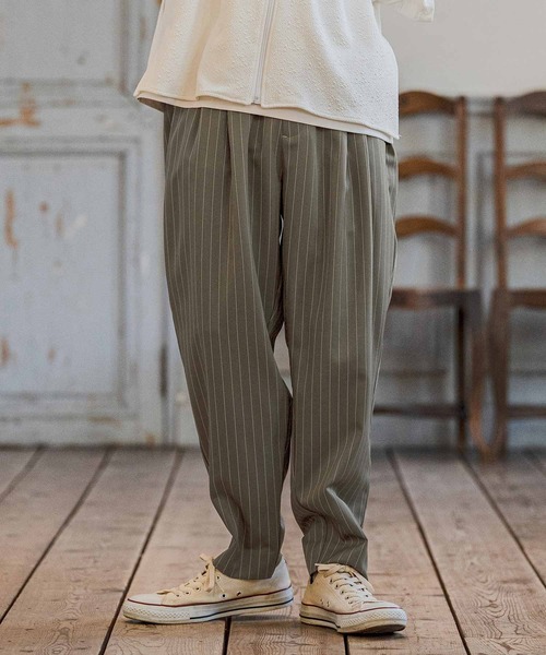 CAMBIO（カンビオ） スラックス mp14667-Classic Pinstripe Tapered