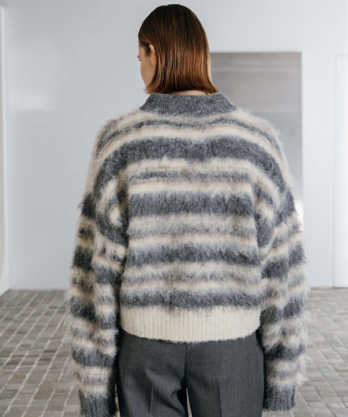 CREDONA（クレドナ） ニット セーター MOHAIR BORDER KNIT/モヘヤ