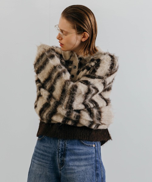 CREDONA（クレドナ） ニット セーター MOHAIR BORDER KNIT/モヘヤ
