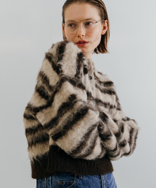 CREDONA（クレドナ） ニット セーター MOHAIR BORDER KNIT/モヘヤ