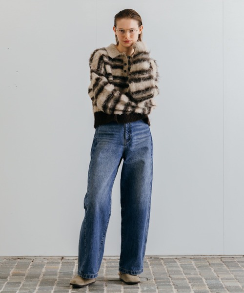 CREDONA（クレドナ） ニット セーター MOHAIR BORDER KNIT/モヘヤ