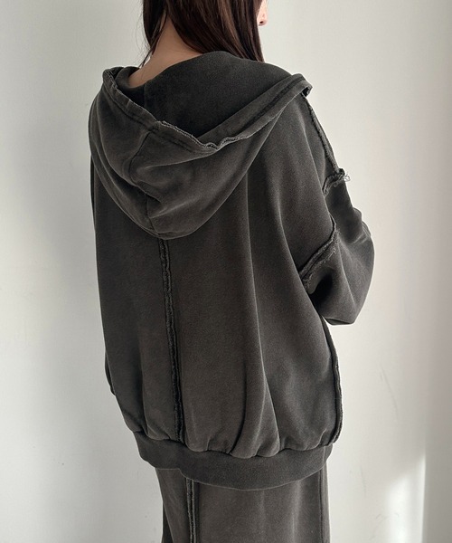 「apres jour mignon」 ジップアップパーカー フリー ブラック レディース_画像5