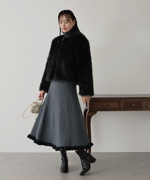 「BLUEEAST」 ノーカラージャケット「konhanfanコラボ」 MEDIUM ベージュ レディース_画像8