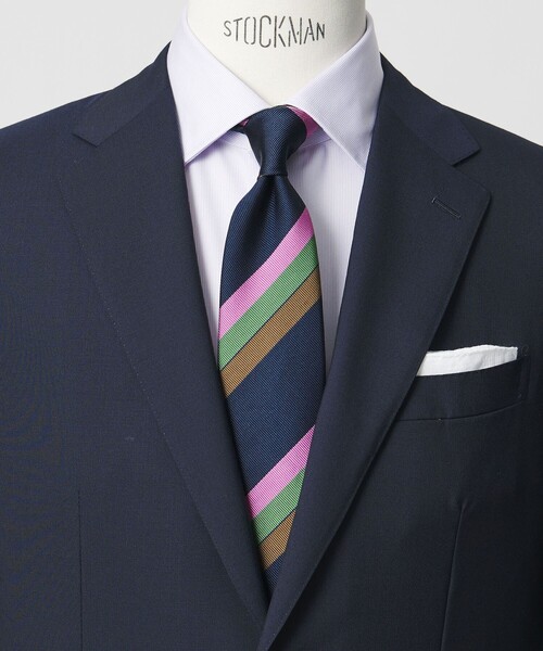 BEAMS F（ビームスF） ネクタイ BROCKLEHURST / コットン マドラス