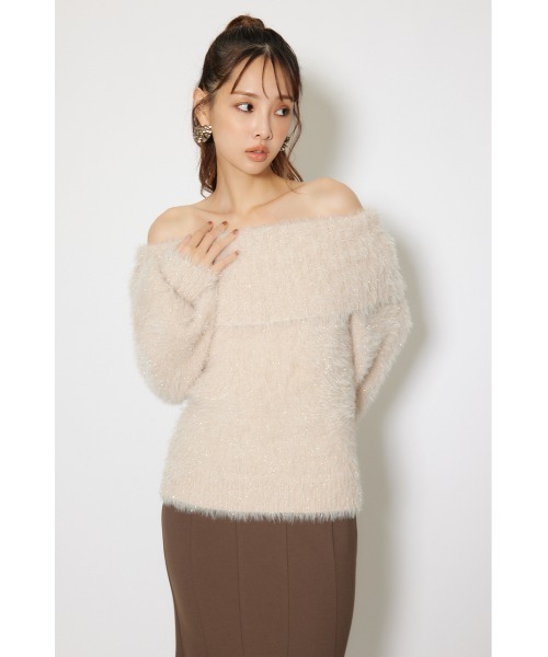 「rienda」 長袖ニット FREE ベージュ レディース_画像9