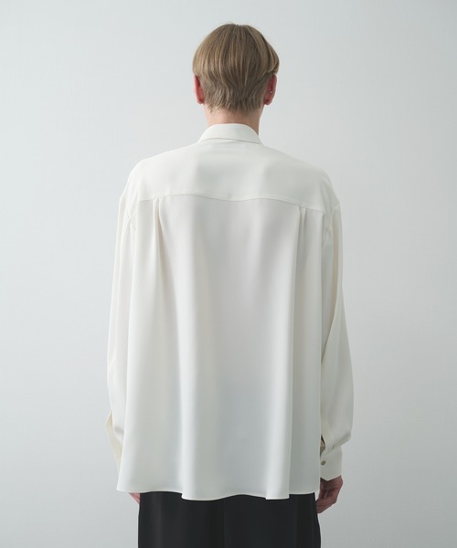 CULLNI（クルニ） シャツ Double Cloth Chin Tab Long Sleeve Shirt
